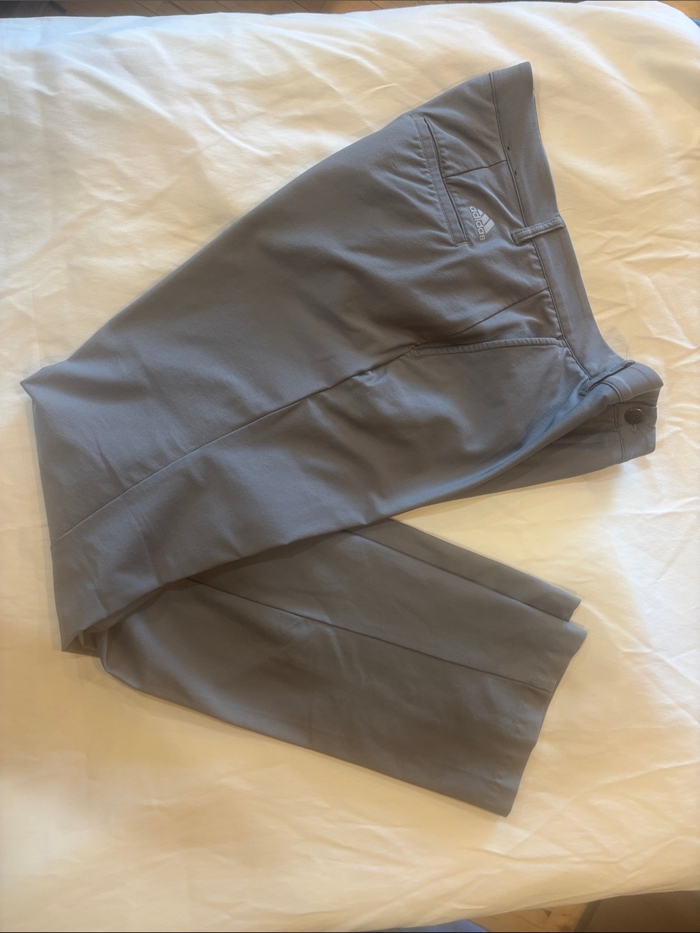 adidas Gray Performance Pants with Subtle Logo